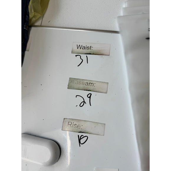 Vintage Y2K Old Navy Jeans Mens 31x30 Straight Cut Blue Distressed Medium Wash - Picture 12 of 13